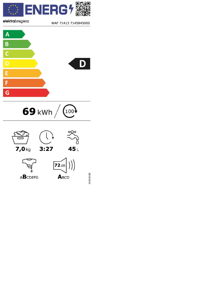 Page n°1 - Manuel utilisateur Elektra Bregenz WAF 71413