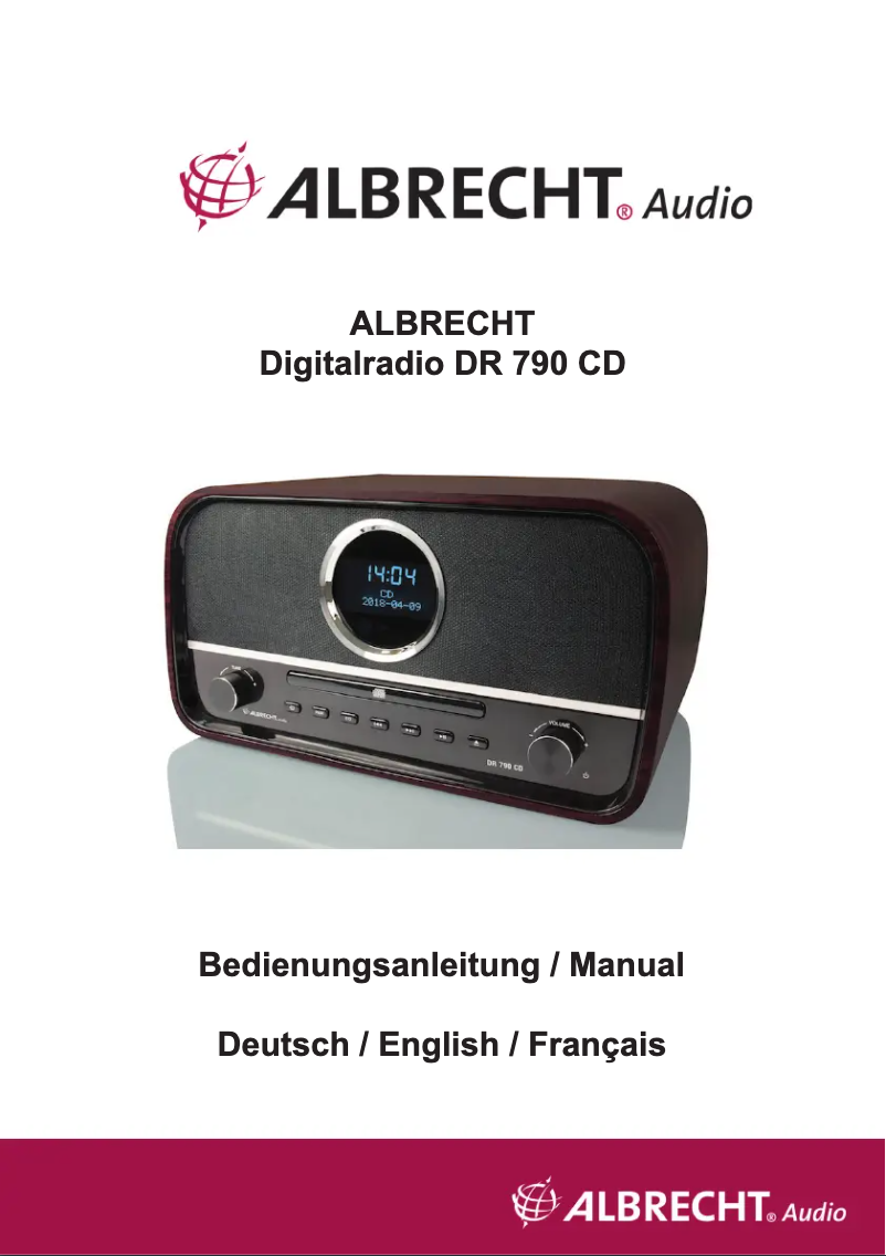 Página 1 del manual Manual de usuario Albrecht DR 790 CD