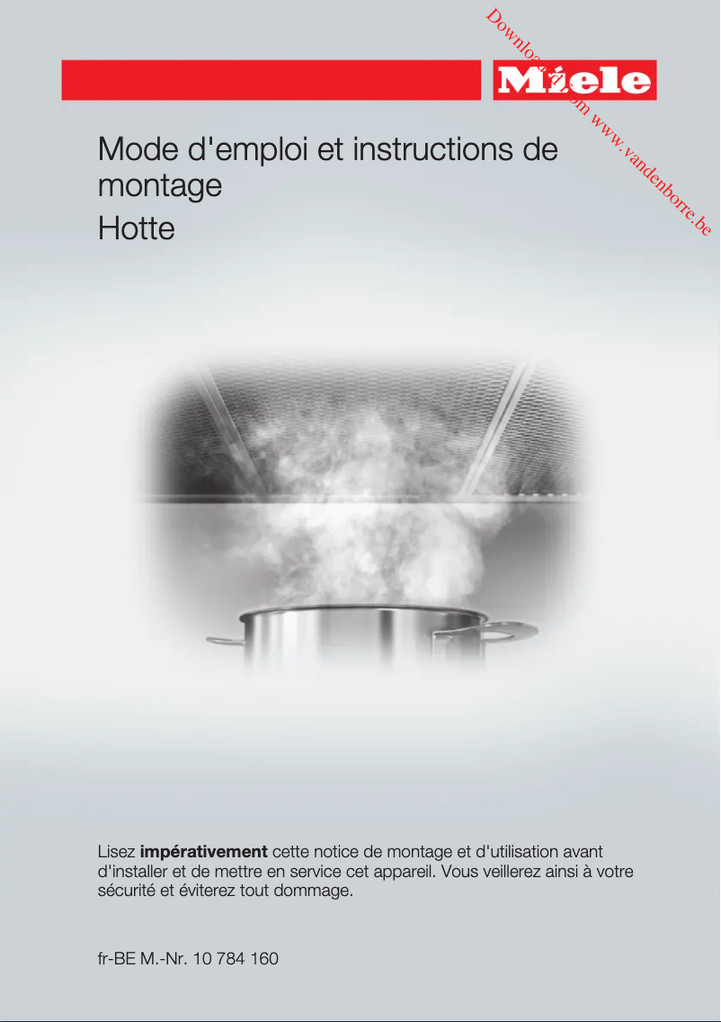 Page n°1 - Manuel utilisateur Miele DA 2578