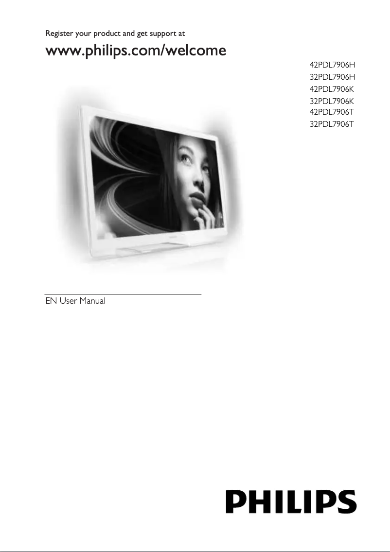 Page 1 de la notice Manuel utilisateur Philips DesignLine Edge 32PDL7906H