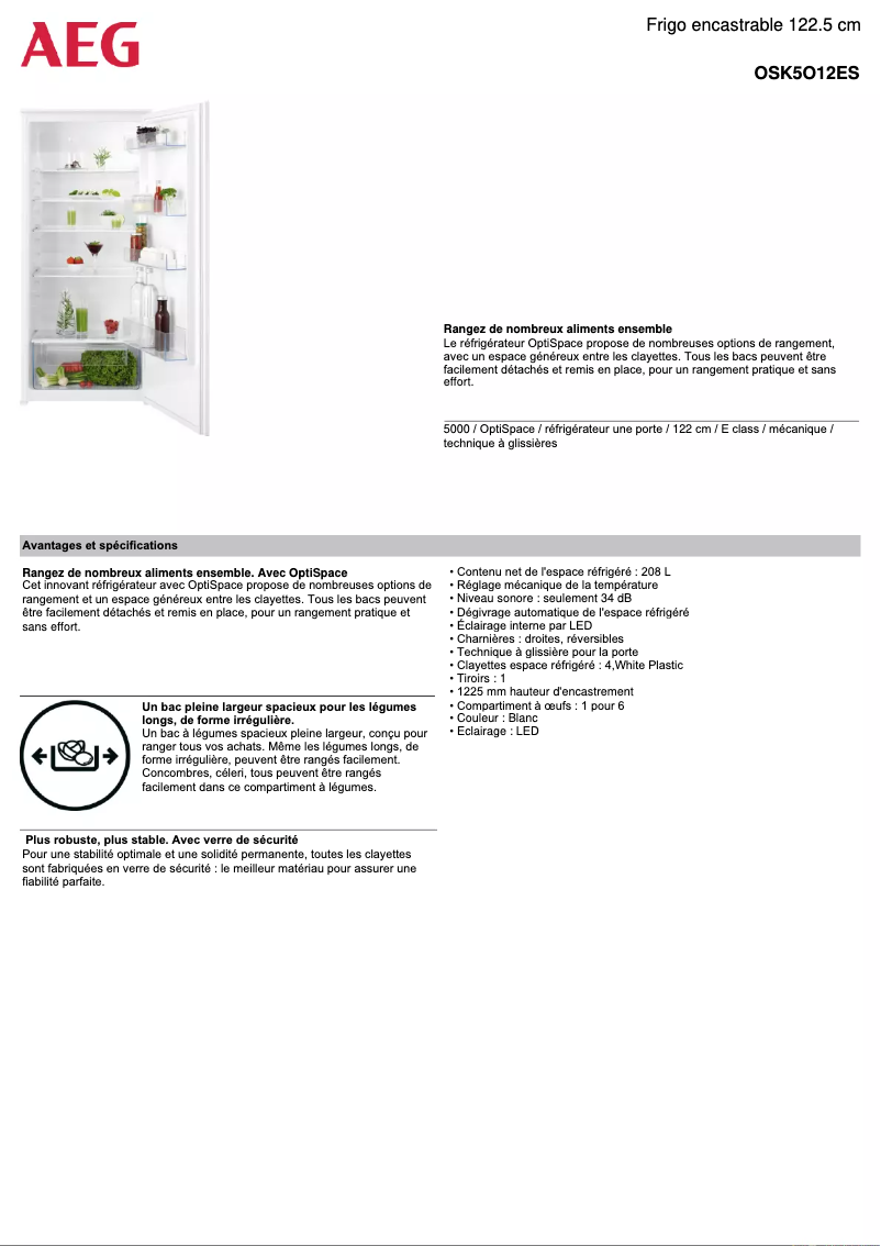 Image de la première page du manuel de l'appareil OSK5O12ES