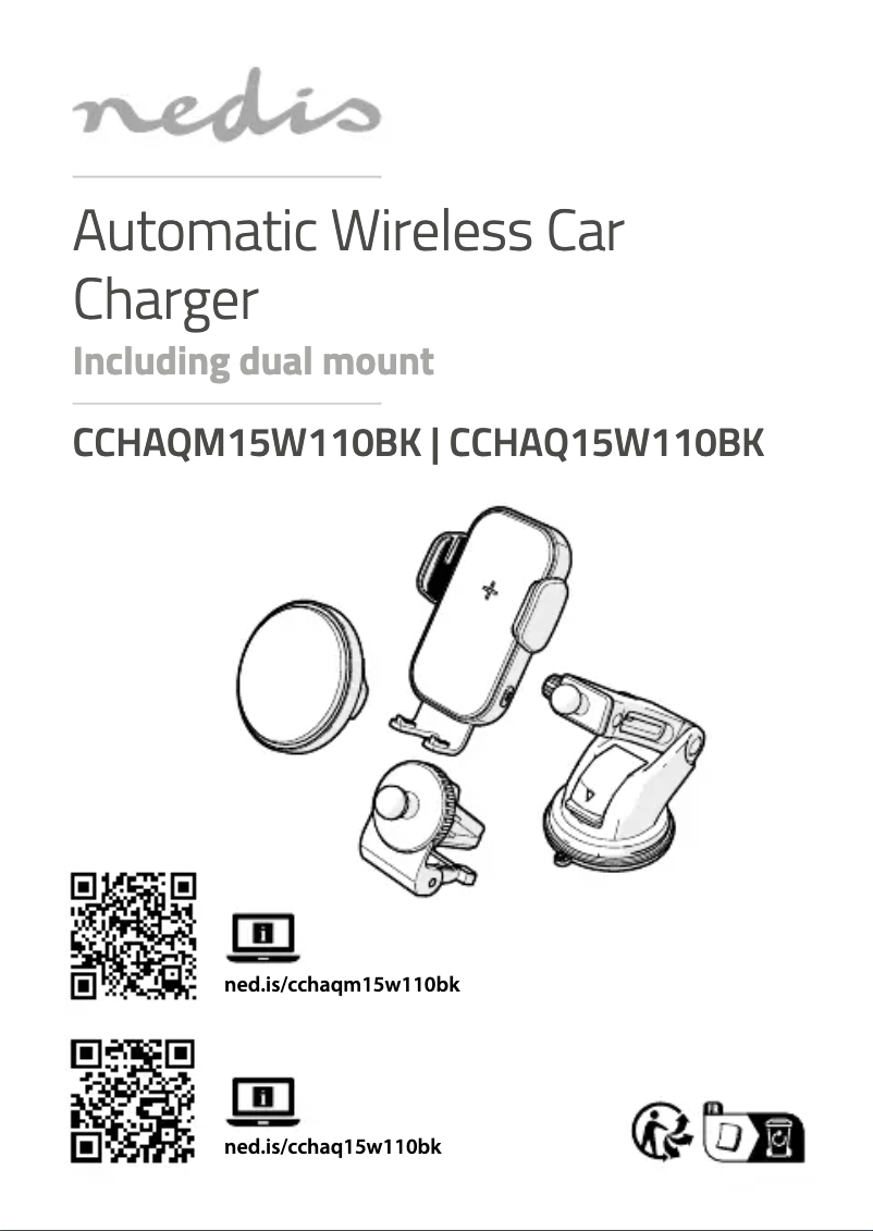 Page 1 de la notice Manuel utilisateur Nedis CCHAQ15W110BK