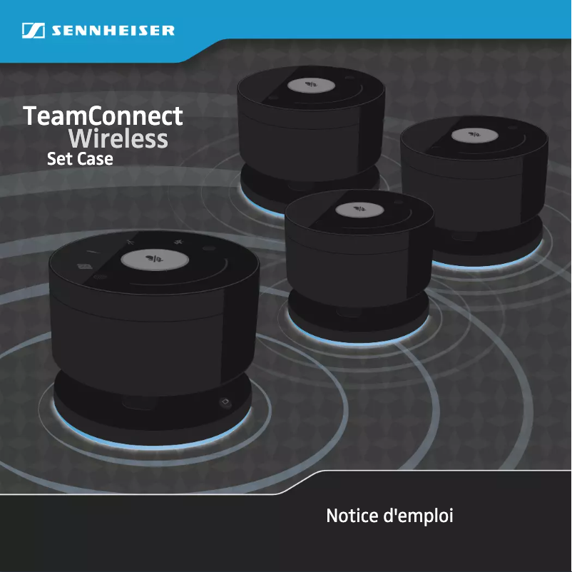 Page 1 de la notice Manuel utilisateur Sennheiser TeamConnect Wireless Set Case
