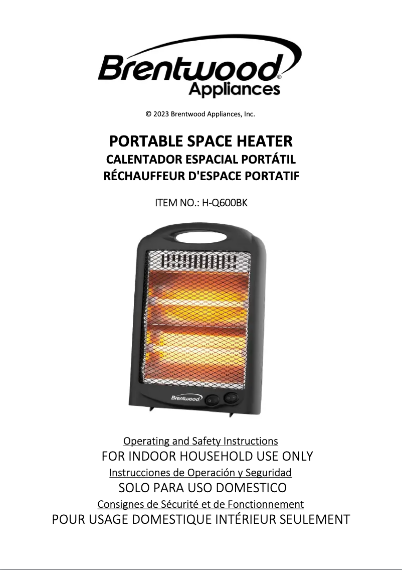 Imagen de la primera página del manual del dispositivo H-Q600W