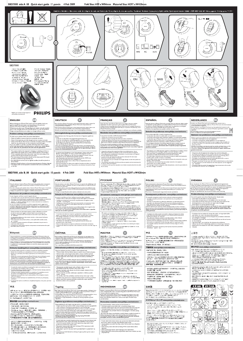 Image de la première page du manuel de l'appareil SBD7000