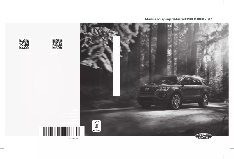 Image de la première page du manuel de l'appareil Explorer (2017)