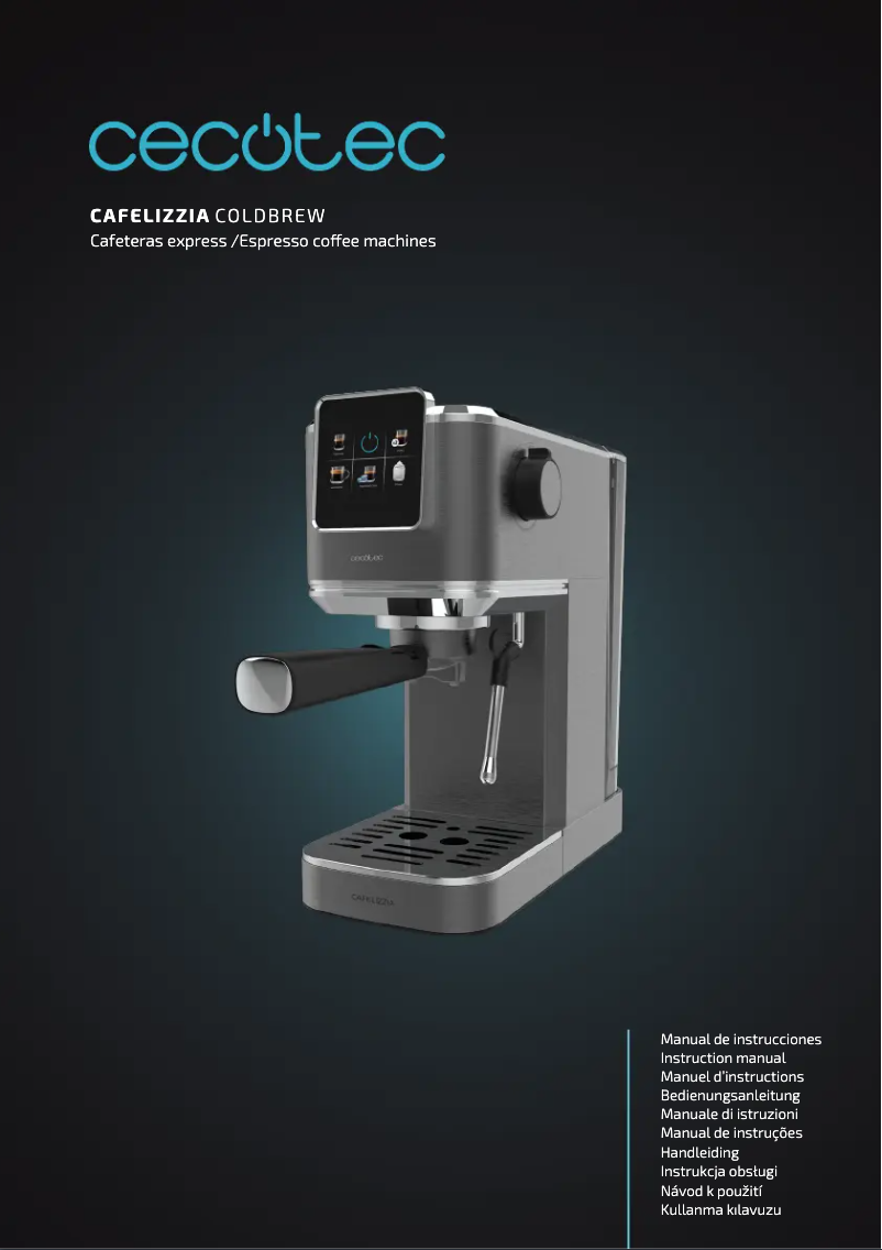 Page n°1 - Manuel utilisateur Cecotec Cafelizzia ColdBrew