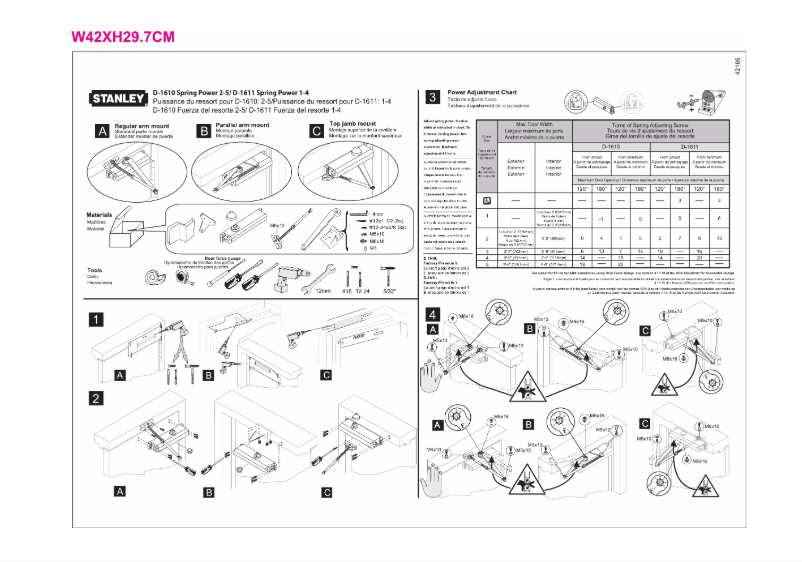 Page 1 de la notice Manuel utilisateur Stanley D1610