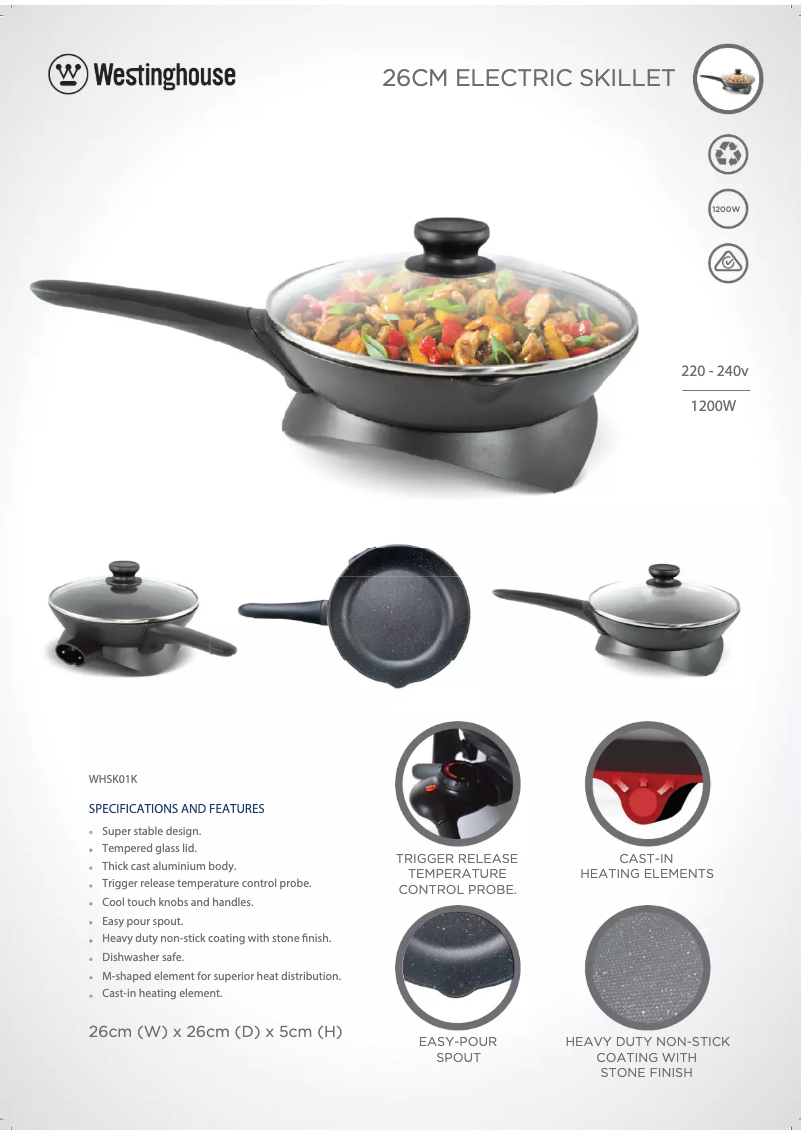 Image de la première page du manuel de l'appareil WHSK01K