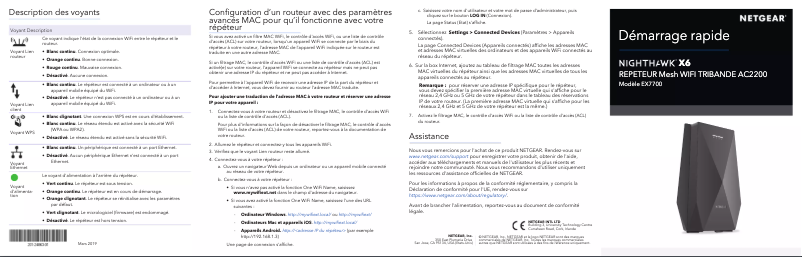 Image de la première page du manuel de l'appareil Nighthawk X6 EX7700