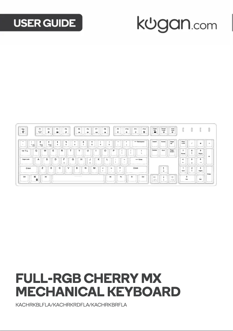 Page n°1 - Manuel utilisateur Kogan KACHRKBLFLA