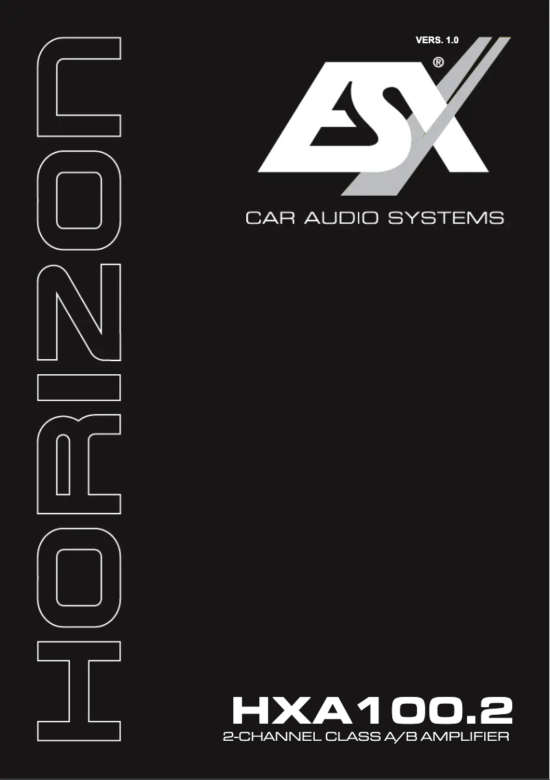 Page 1 de la notice Manuel utilisateur ESX HXE110.2