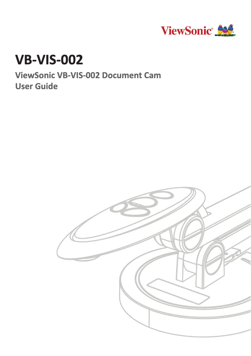 Page 1 de la notice Manuel utilisateur Viewsonic VB-VIS-002