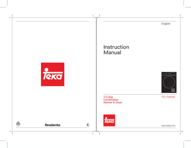 Page 1 de la notice Manuel utilisateur Teka TFL7D35