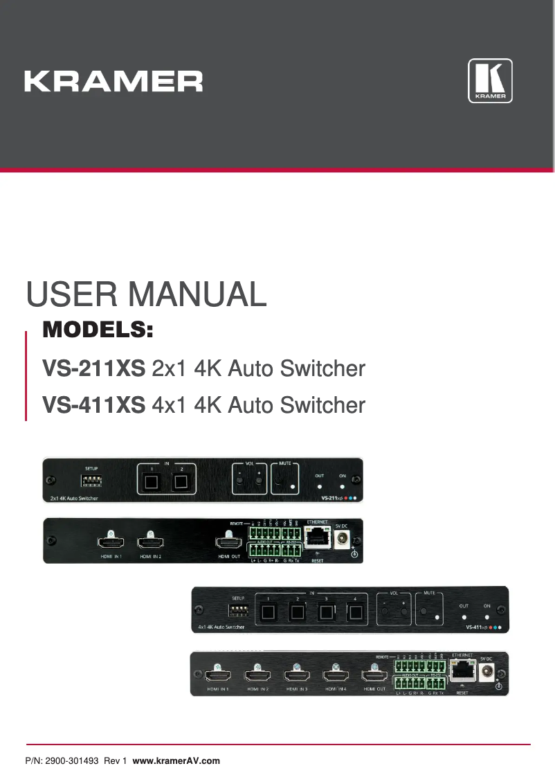 Image de la première page du manuel de l'appareil VS-411X