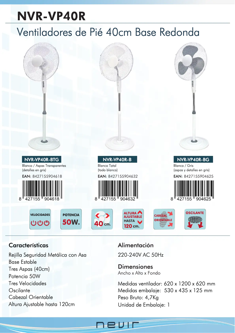 Image de la première page du manuel de l'appareil NVR-VP40R-BG