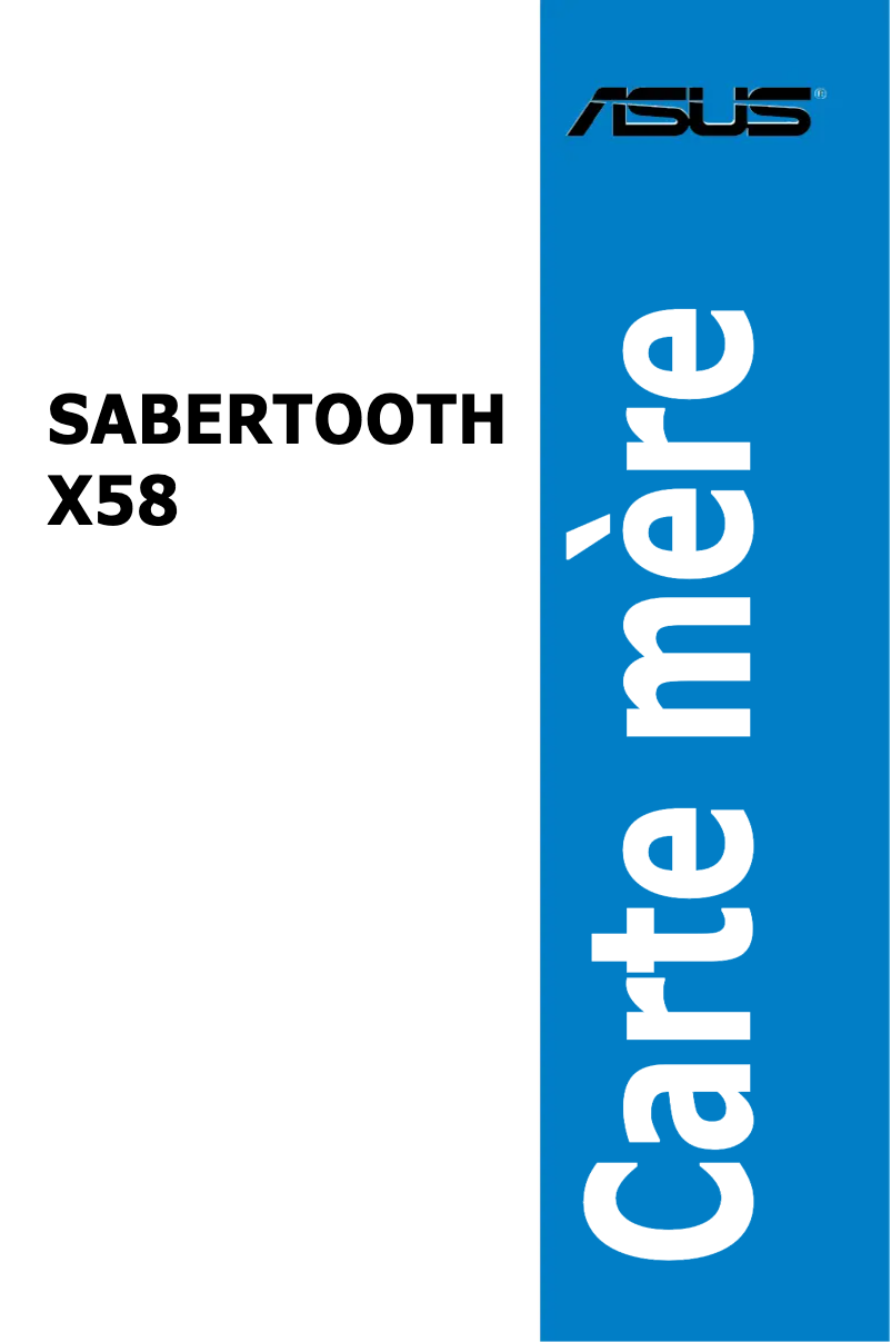 Page 1 de la notice Manuel utilisateur Asus SABERTOOTH X58