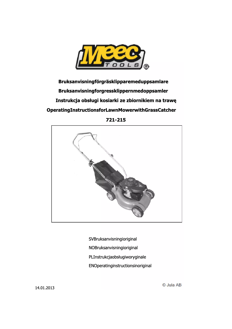 Página 1 del manual Manual de usuario Meec Tools 721-215