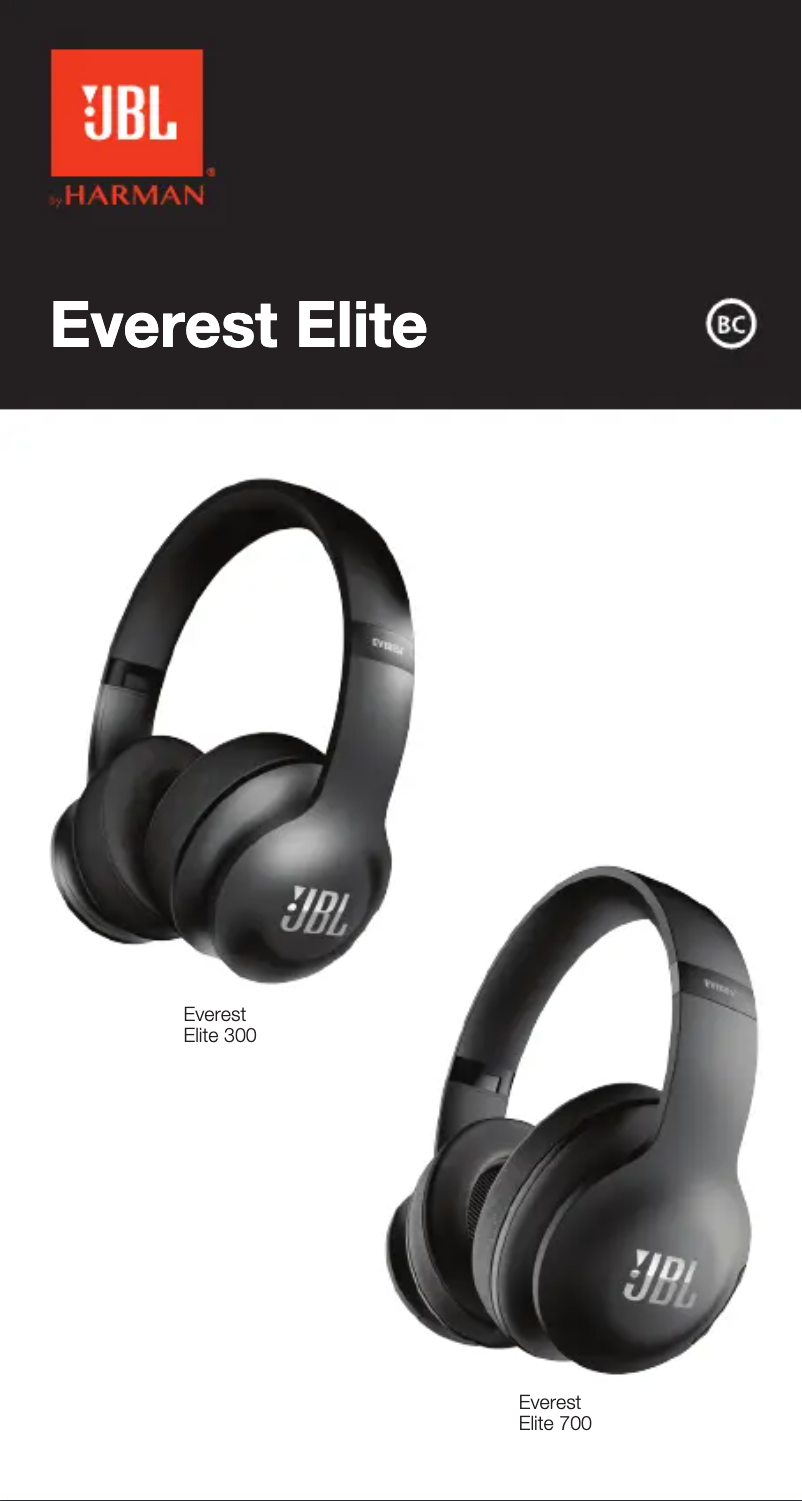Page n°1 - Manuel utilisateur JBL Everest Elite 700