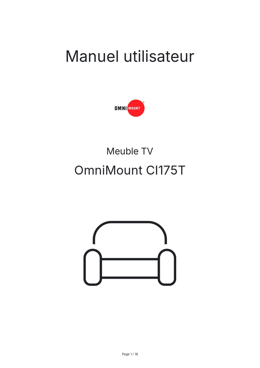 Image de la première page du manuel de l'appareil CI175T