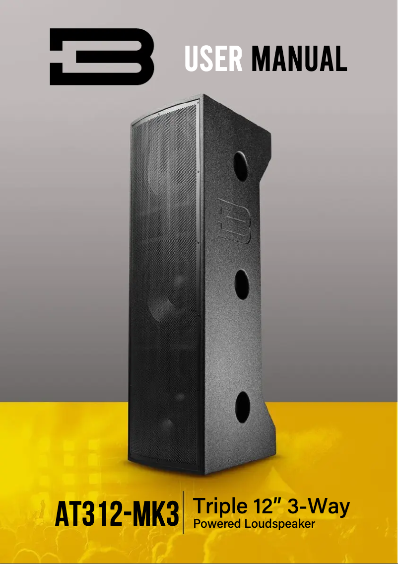 Page n°1 - Manuel utilisateur BASSBOSS AT312-MK3