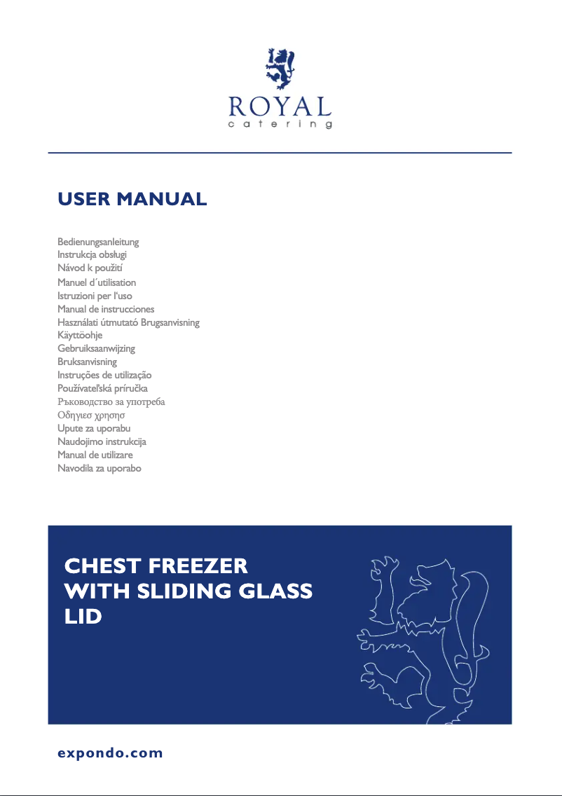 Page n°1 - Manuel utilisateur Royal Catering RCFGDF-360