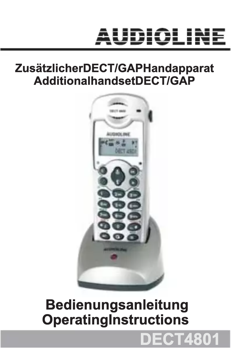 Imagen de la primera página del manual del dispositivo DECT4801