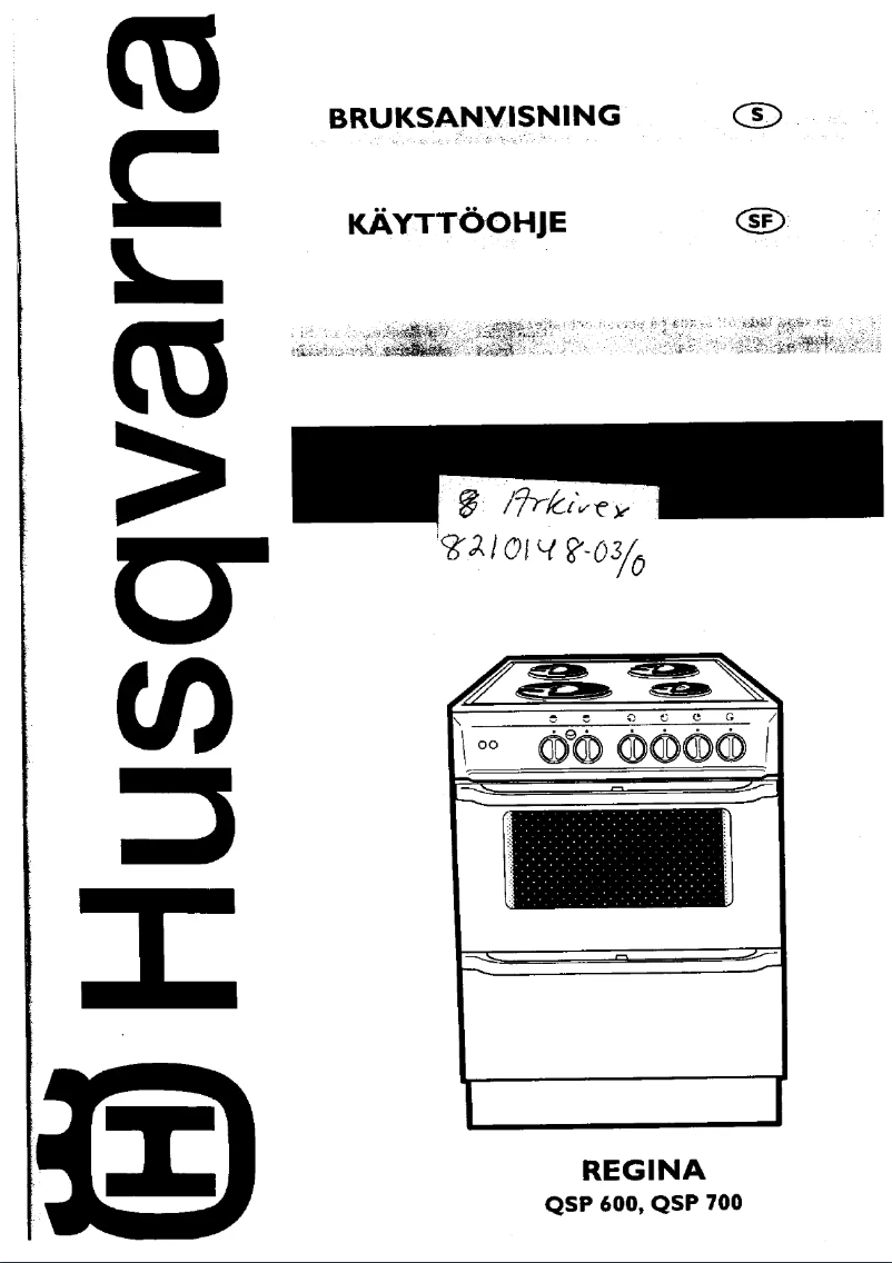 Página 1 del manual Manual de usuario Husqvarna Regina QSP700