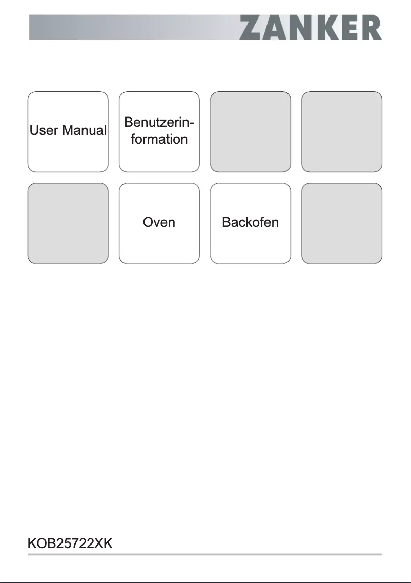 Page n°1 - Manuel utilisateur Zanker KOB25722XK