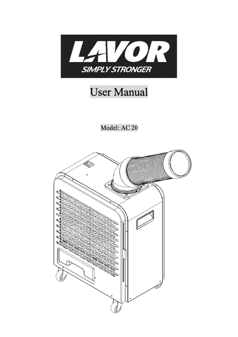 Page 1 de la notice Manuel utilisateur Lavorwash AC20