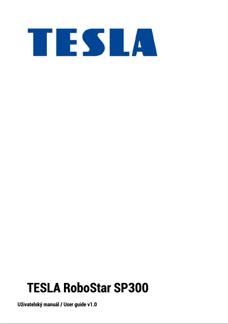Page 1 de la notice Manuel utilisateur Tesla RoboStar SP300
