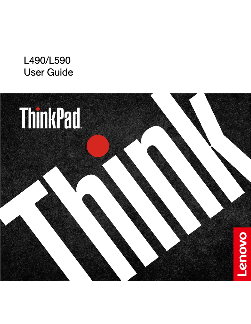 Page n°1 - Manuel utilisateur Lenovo ThinkPad L590