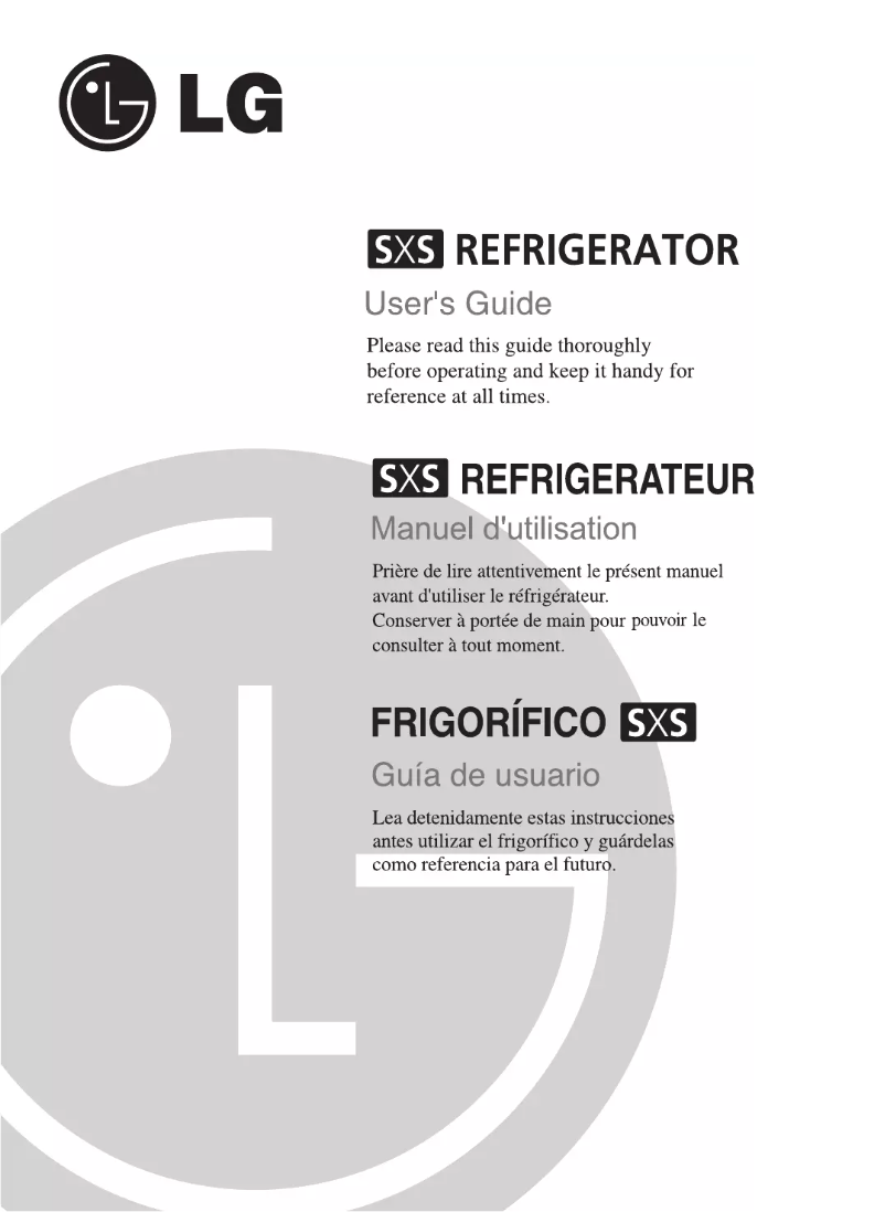 Page 1 de la notice Manuel utilisateur LG GC-L207WLQA