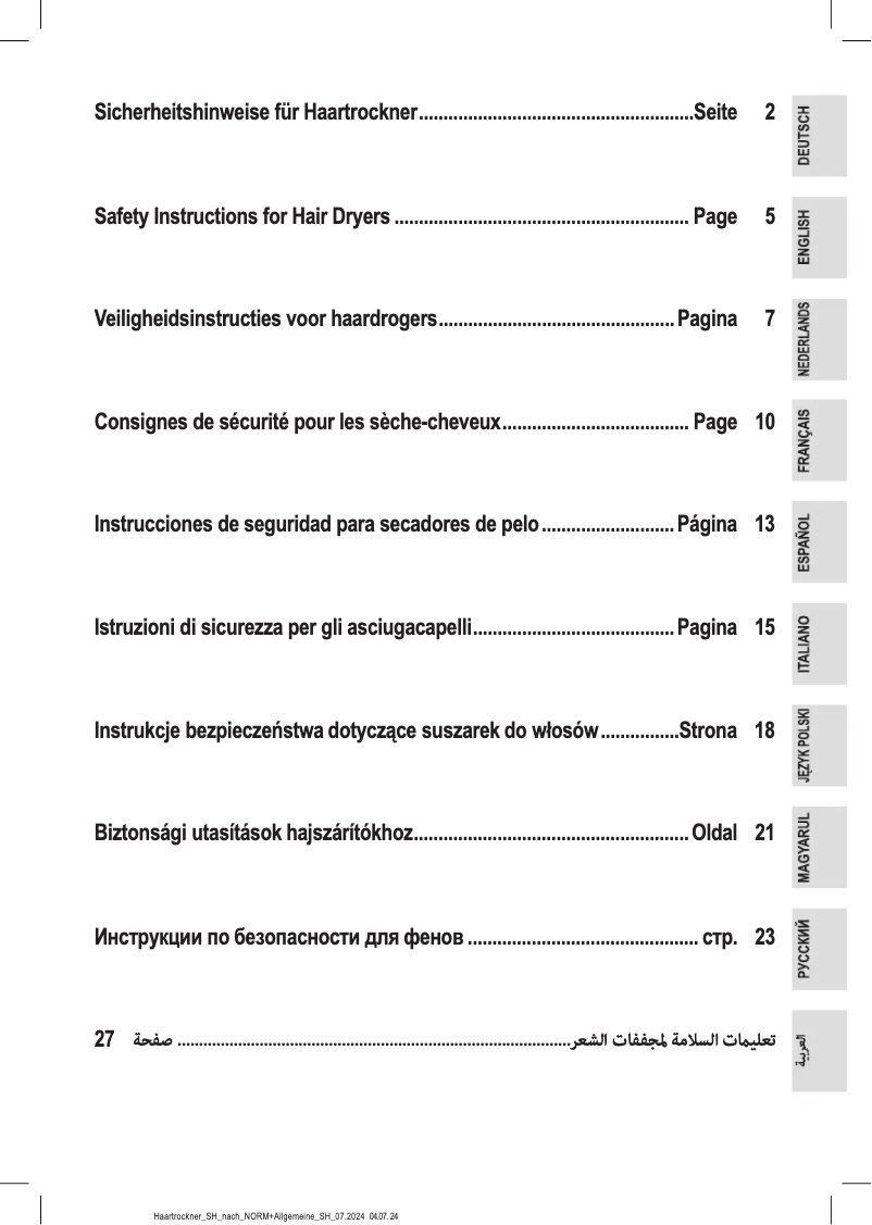 Page 1 de la notice Instructions / montage Clatronic HTD 3055
