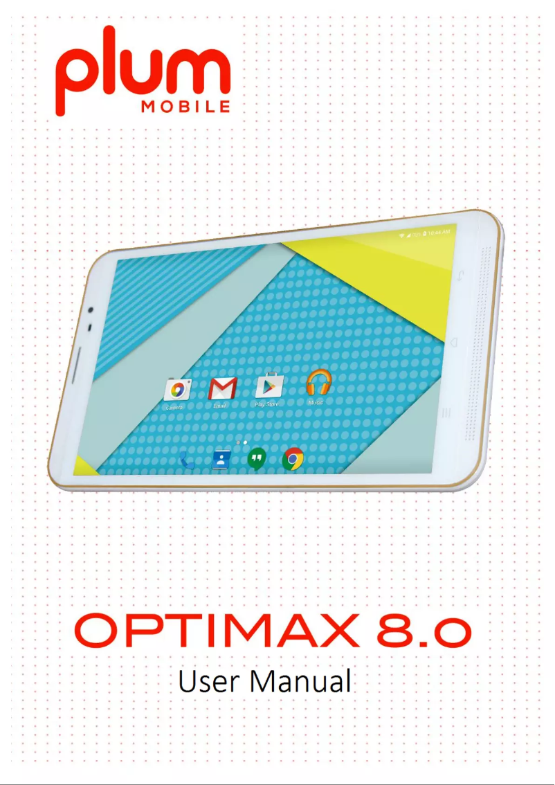 Página 1 del manual Manual de usuario Plum Optimax 8.0