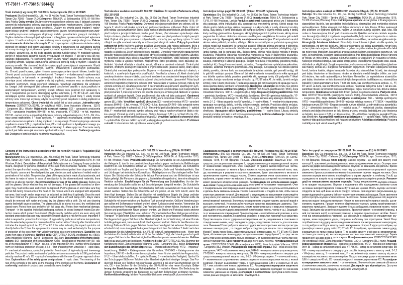 Page 1 de la notice Manuel utilisateur Yato YT-73611