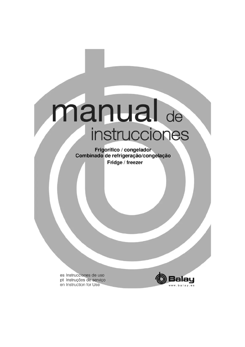 Page 1 de la notice Manuel utilisateur Balay 3KF6400B