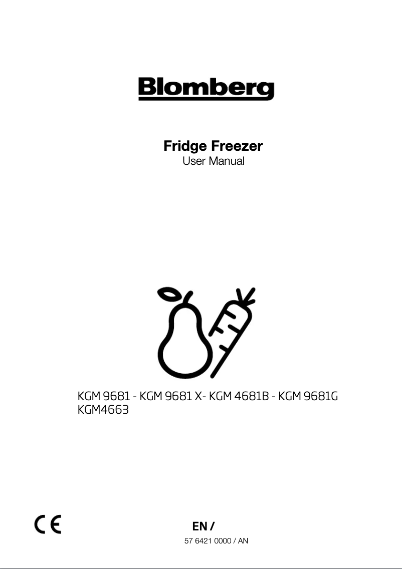 Page 1 de la notice Manuel utilisateur Blomberg KGM4663G
