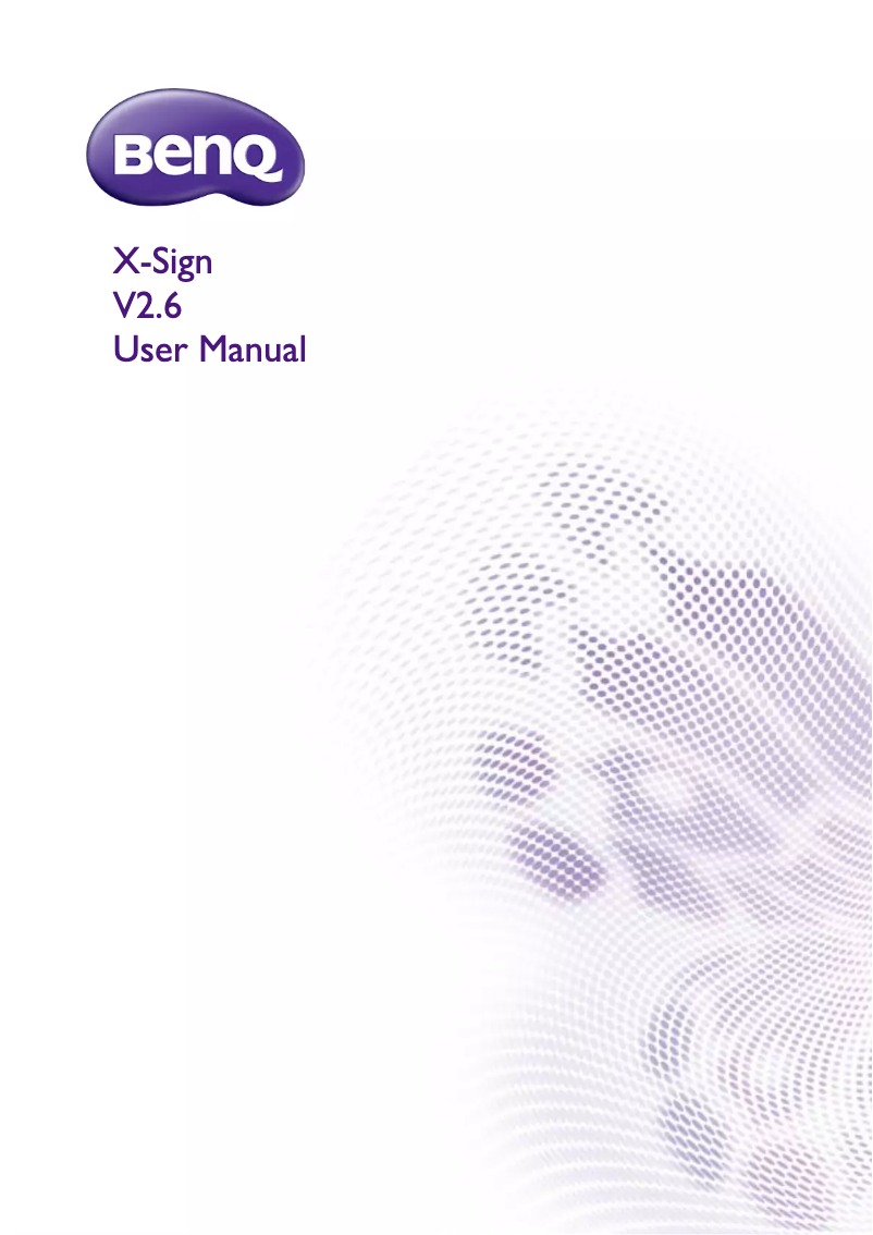 Page n°1 - Manuel utilisateur BenQ ST6502