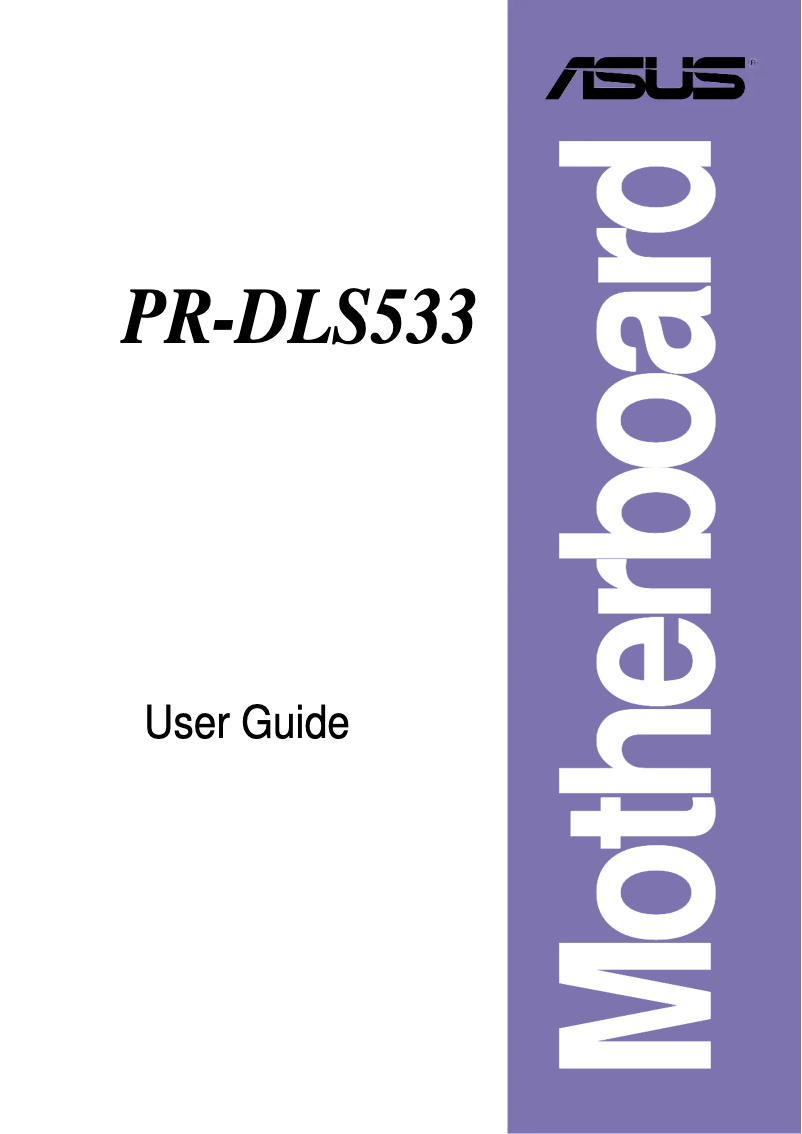 Image de la première page du manuel de l'appareil PR-DLS533