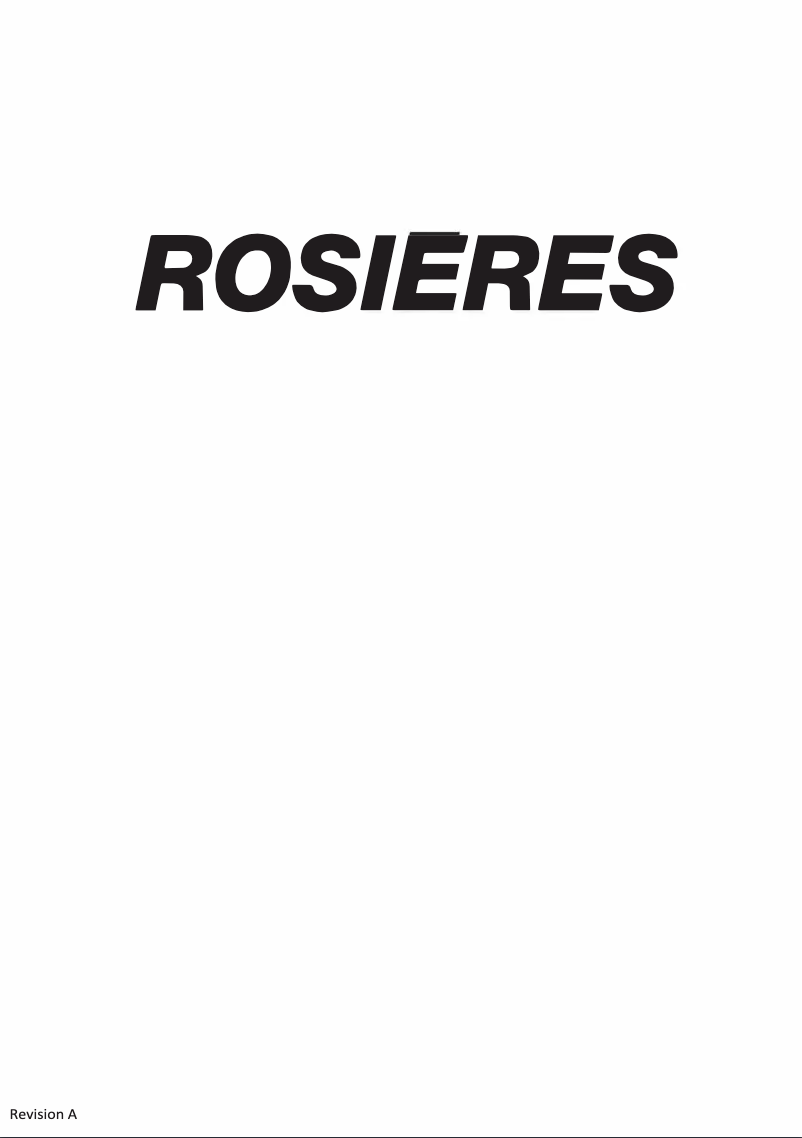 Page 1 de la notice Manuel utilisateur Rosieres RBT7719DW