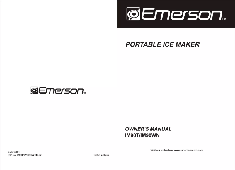 Page n°1 - Manuel utilisateur Emerson IM90T