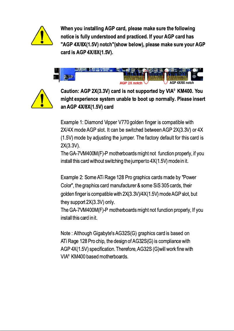 Image de la première page du manuel de l'appareil GA-7VM400M-P