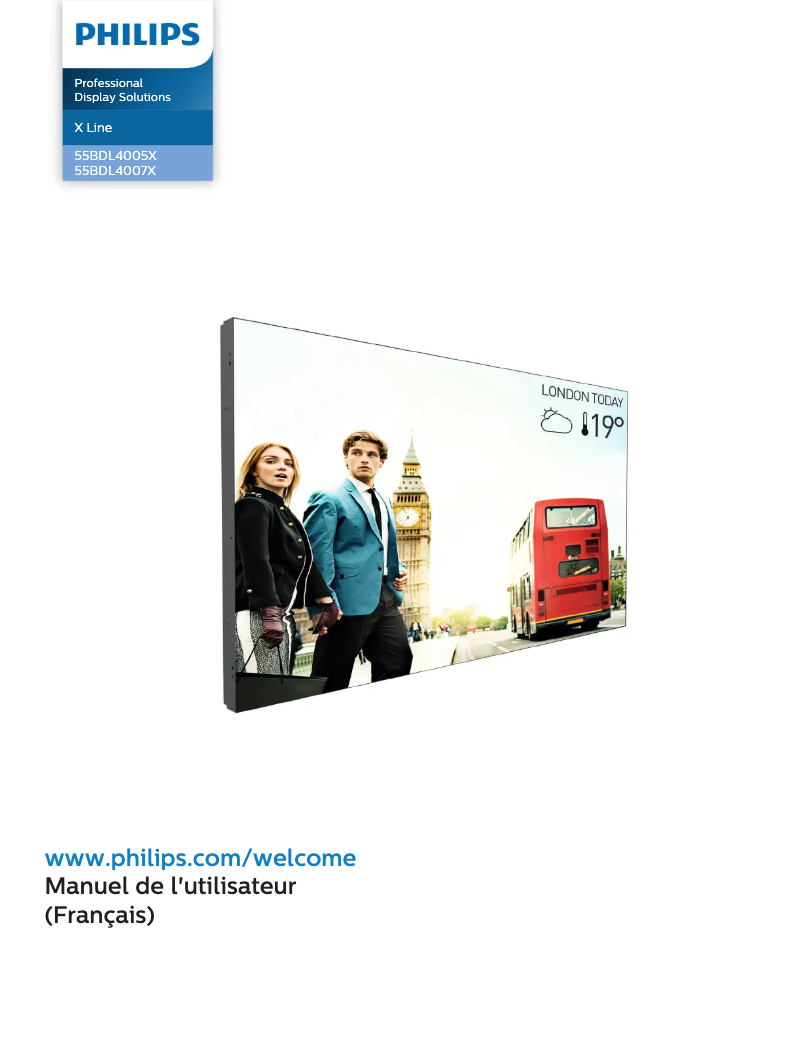 Page n°1 - Manuel utilisateur Philips 55BDL4005X