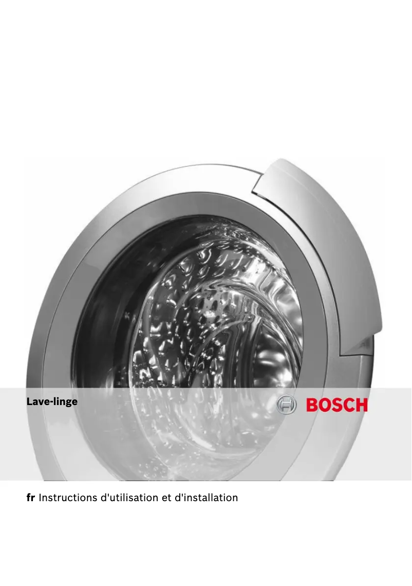 Page n°1 - Manuel utilisateur Bosch WOT26453FF