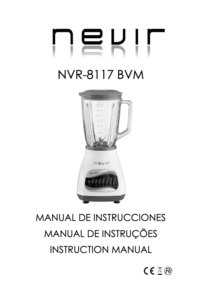 Page 1 de la notice Manuel utilisateur Nevir NVR-8117 BVM