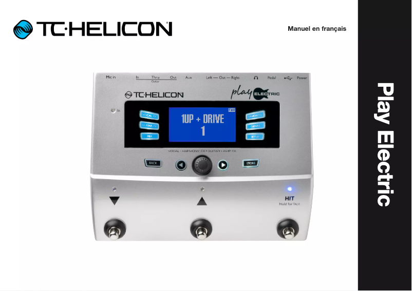 Page n°1 - Manuel utilisateur TC Helicon Play Electric