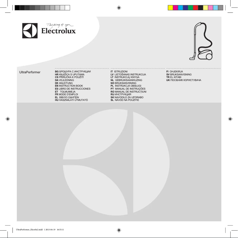 Page n°1 - Manuel utilisateur Electrolux UltraPerformer
