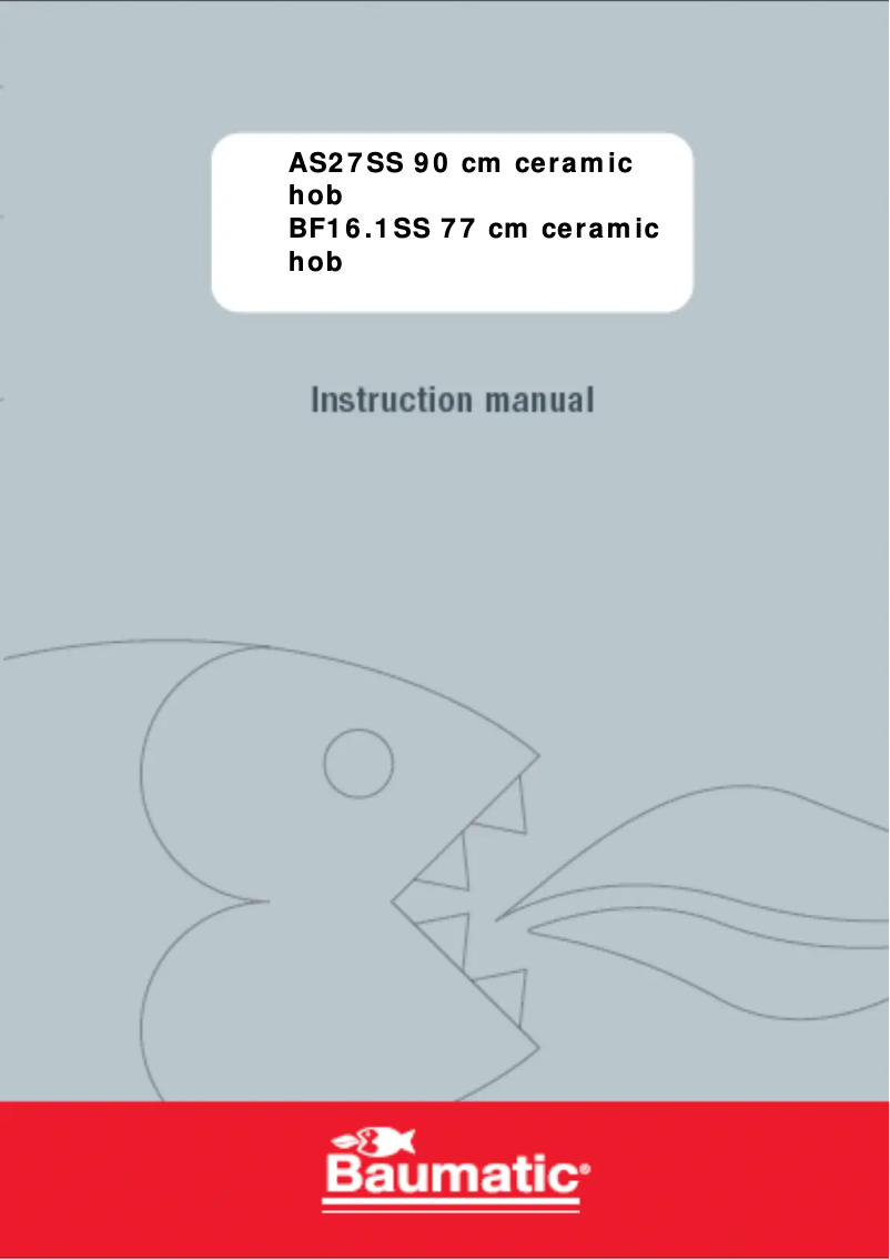 Page 1 de la notice Manuel utilisateur Baumatic BF161SS