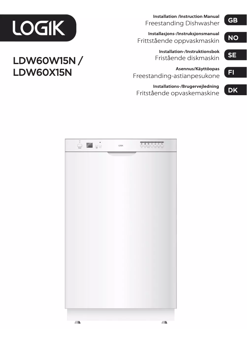 Página 1 del manual Manual de usuario Logik LDW60X15N